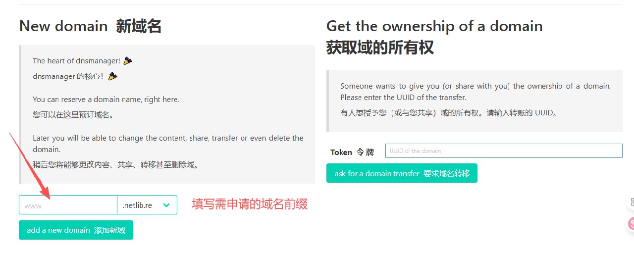申请域名