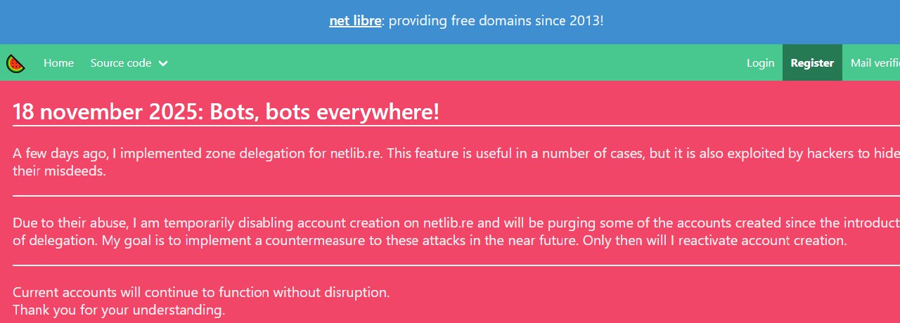 Netlib.re突发状况，大批量删除账号